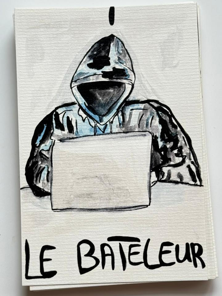 Le Bâteleur, aussi appellé le magicien, symbolise le geste créateur (hackeur?). Attention aux distractions et aux écrans.
