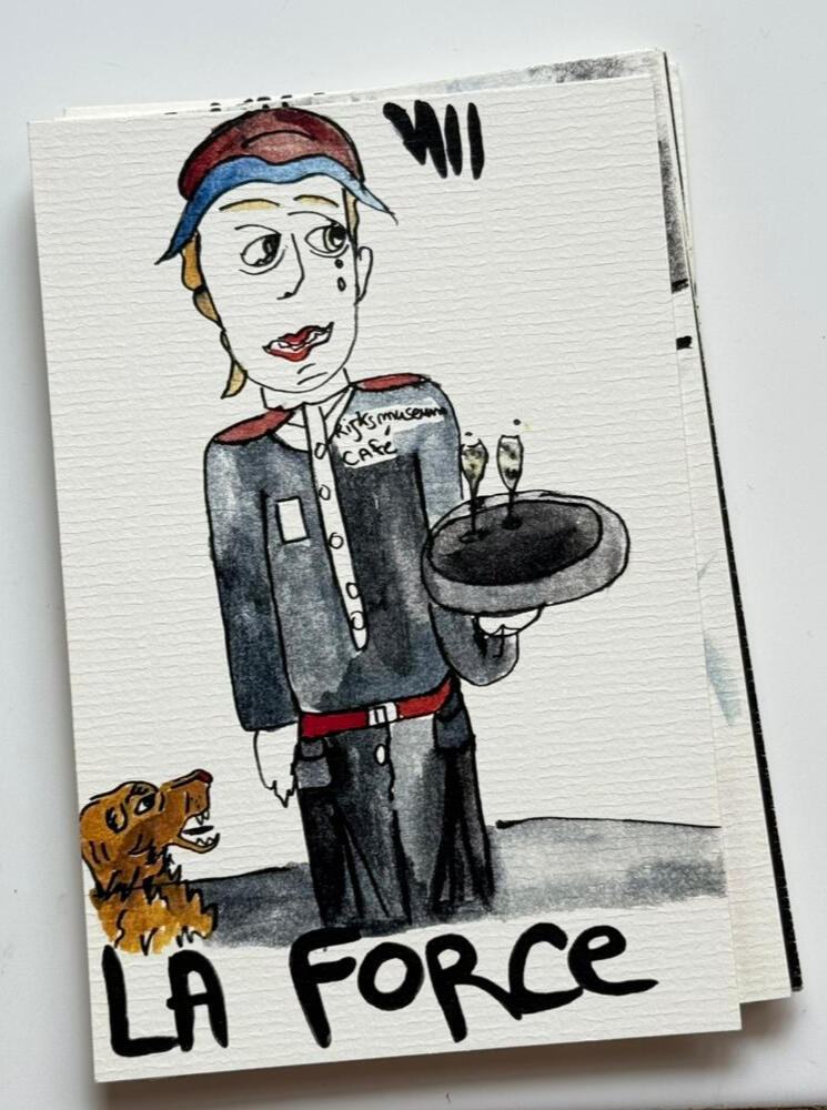 La force symbolise l'endurance, la confiance en soi, la motivation. Avoir un job alimentaire nous permetras peut etre d'acceder au musée plus seulement en travaillant dans son musée.